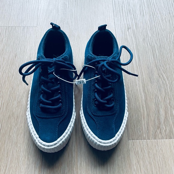 Zara blue shoes size 12.5 NWT - Picture 2 of 5